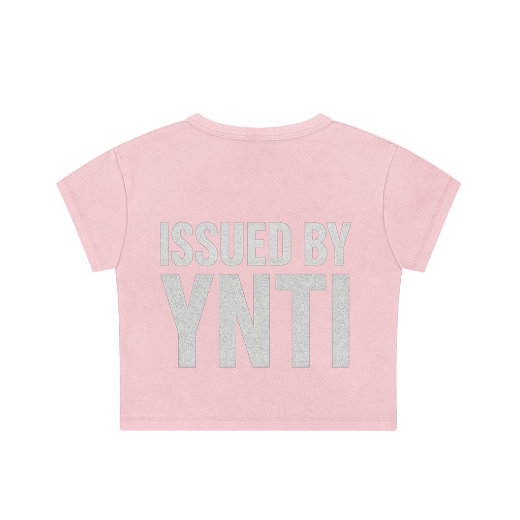“Issued By Pink” Crop Top